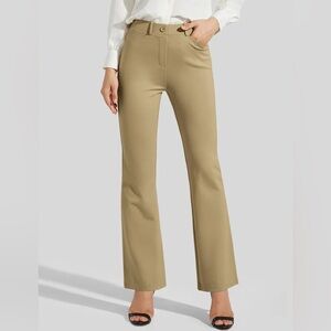Willit Yoga Stretch Khaki Bootcut Dress Pants